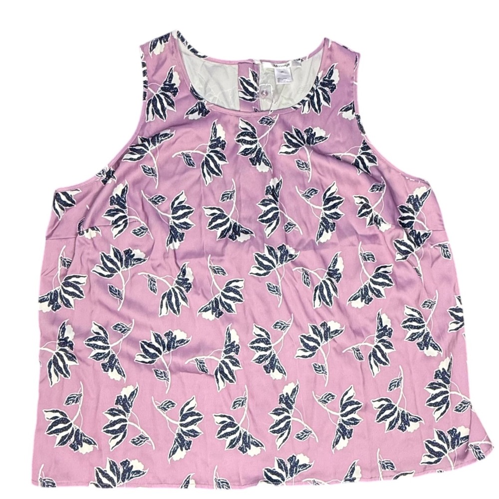 Masseys Floral Tank‎ Top Sleeveless Casual Blouse Lightweight 2X
